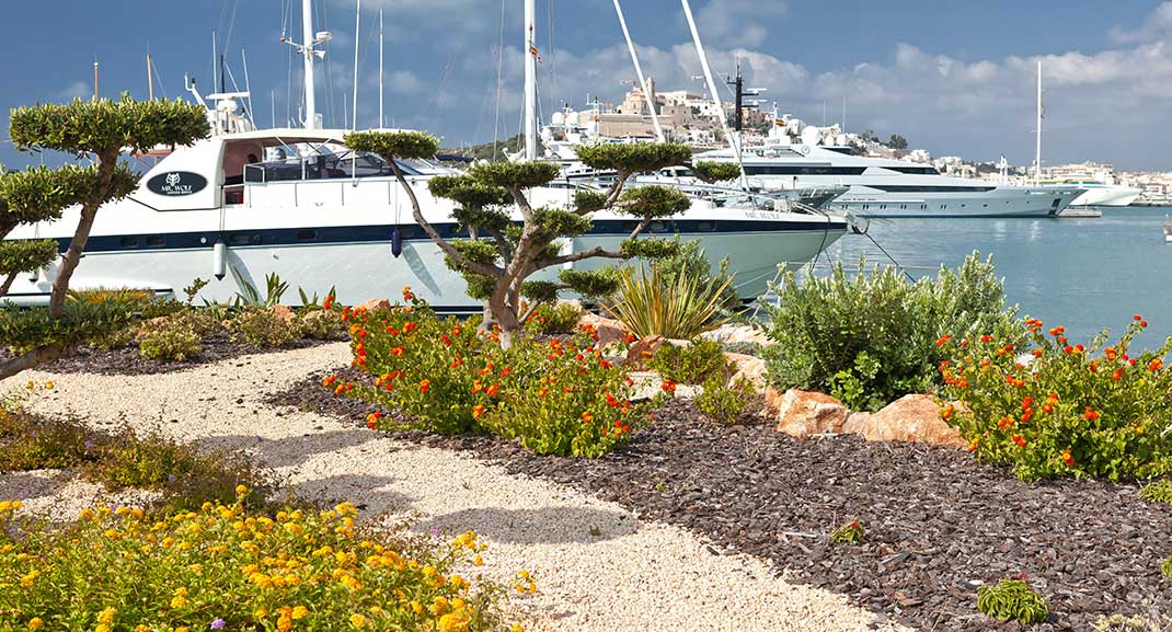 Image-Rettung. Formentera hilft. Ibiza-Yachthäfen. E-Wartung