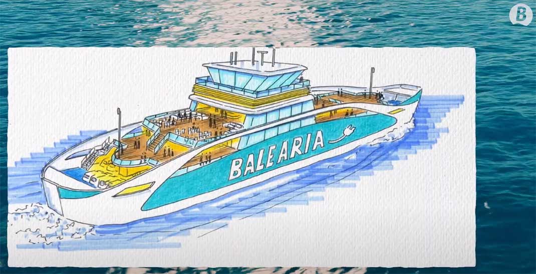 Elektro-Fähre von Balearie für Ibiza und Formentera