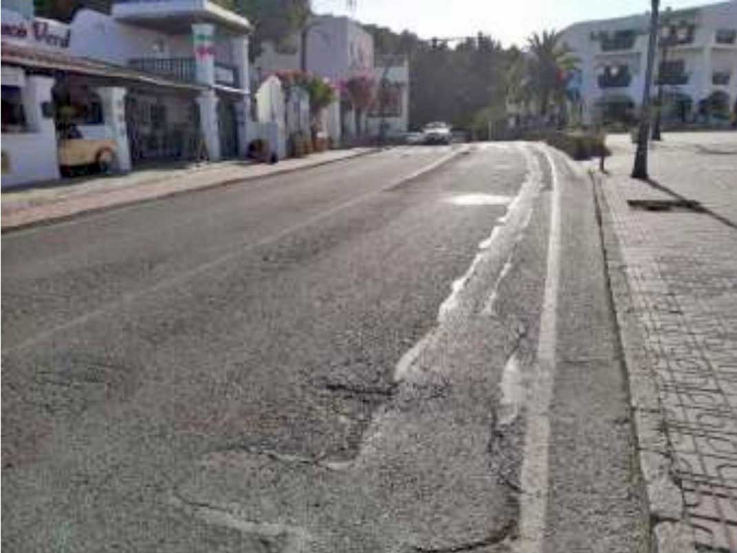 Die Straße nach Sant Josep auf Ibiza muss erneuert werden 